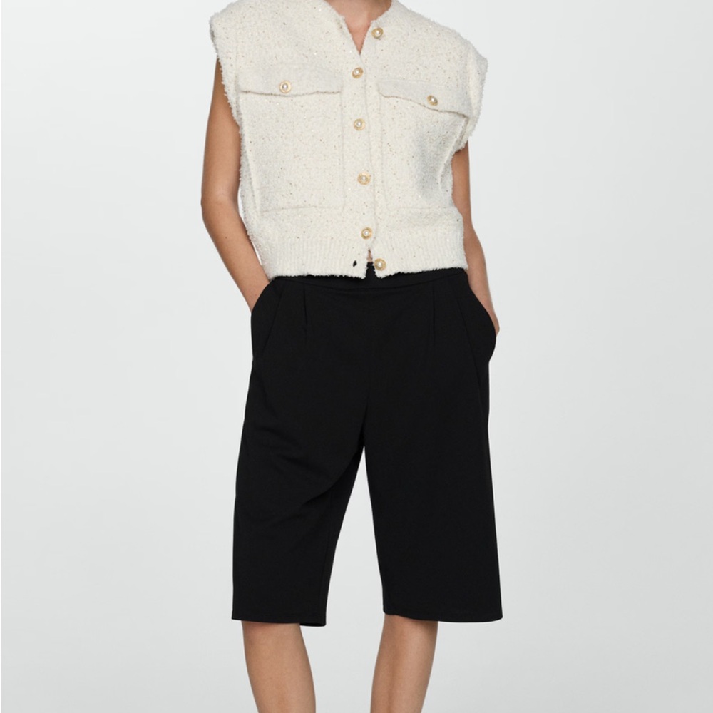 Mango Black Women's Bermudas